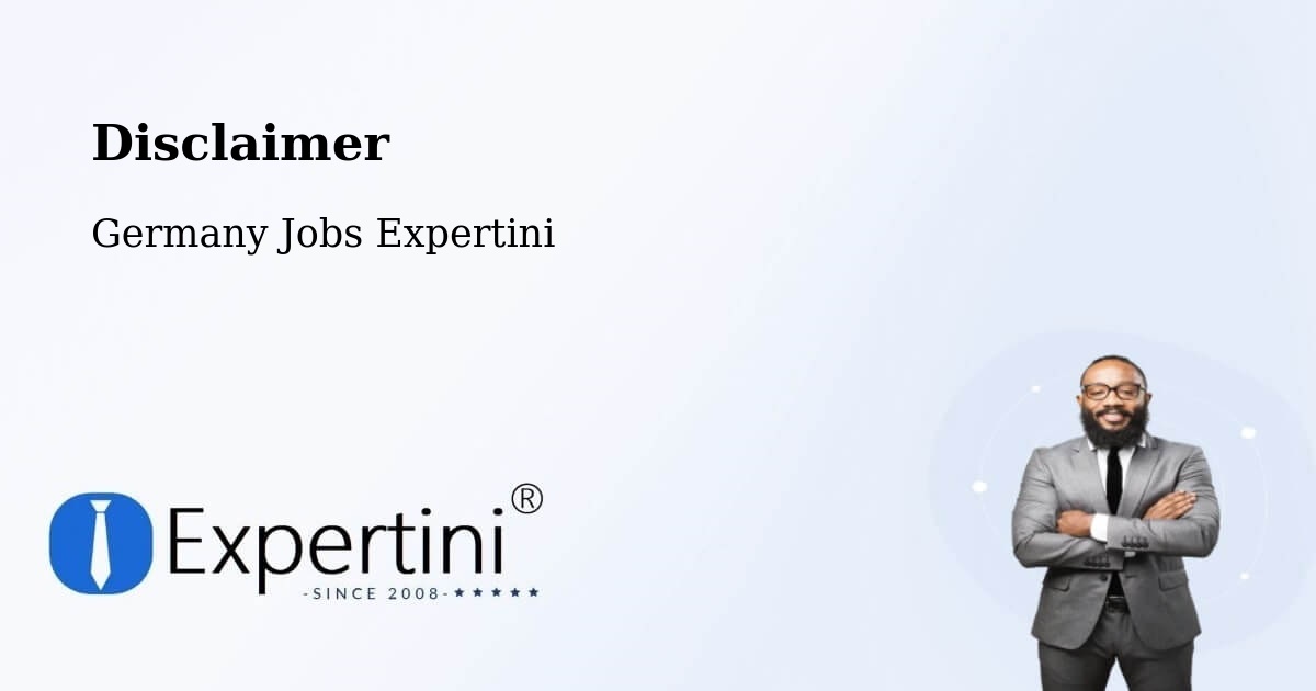 Disclaimer – Taufkirchen - Germany Jobs Expertini